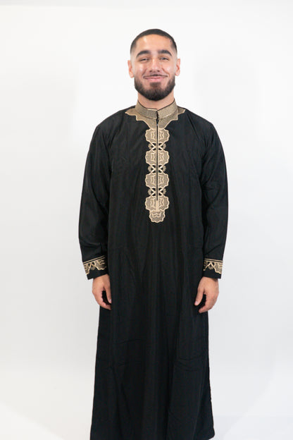 Qamis Arabic noir