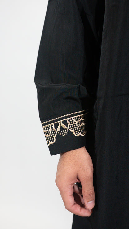 Qamis Arabic noir