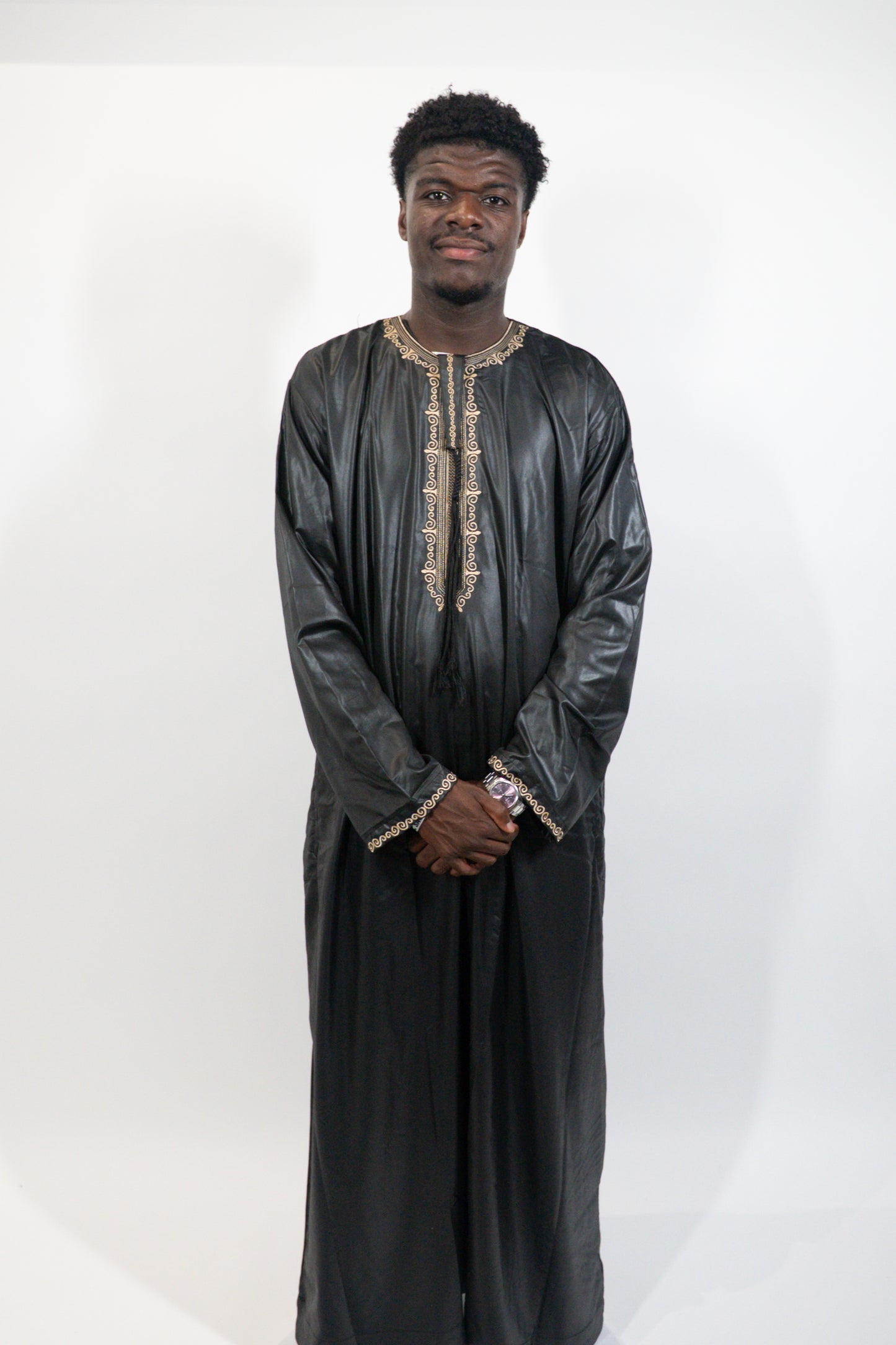 Qamis Emirats noir
