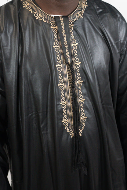 Qamis Emirats noir