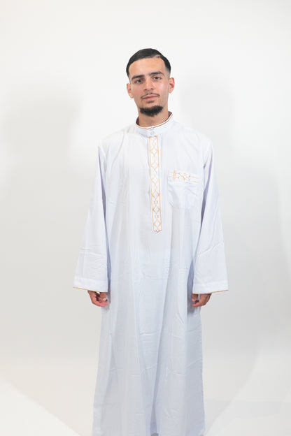 Qamis Layali blanc