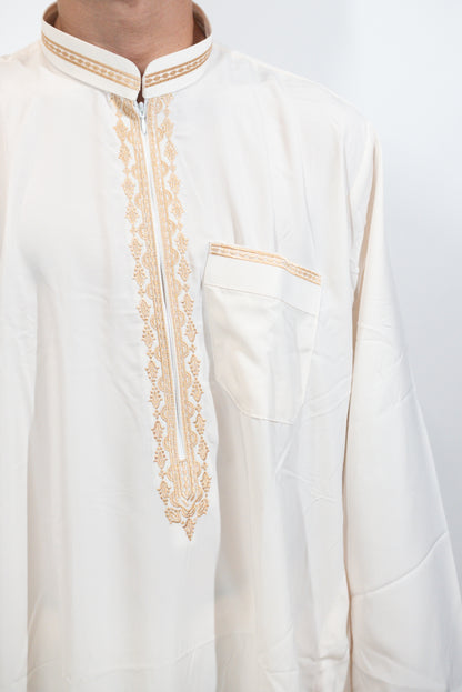 Qamis Maghreb Blanc