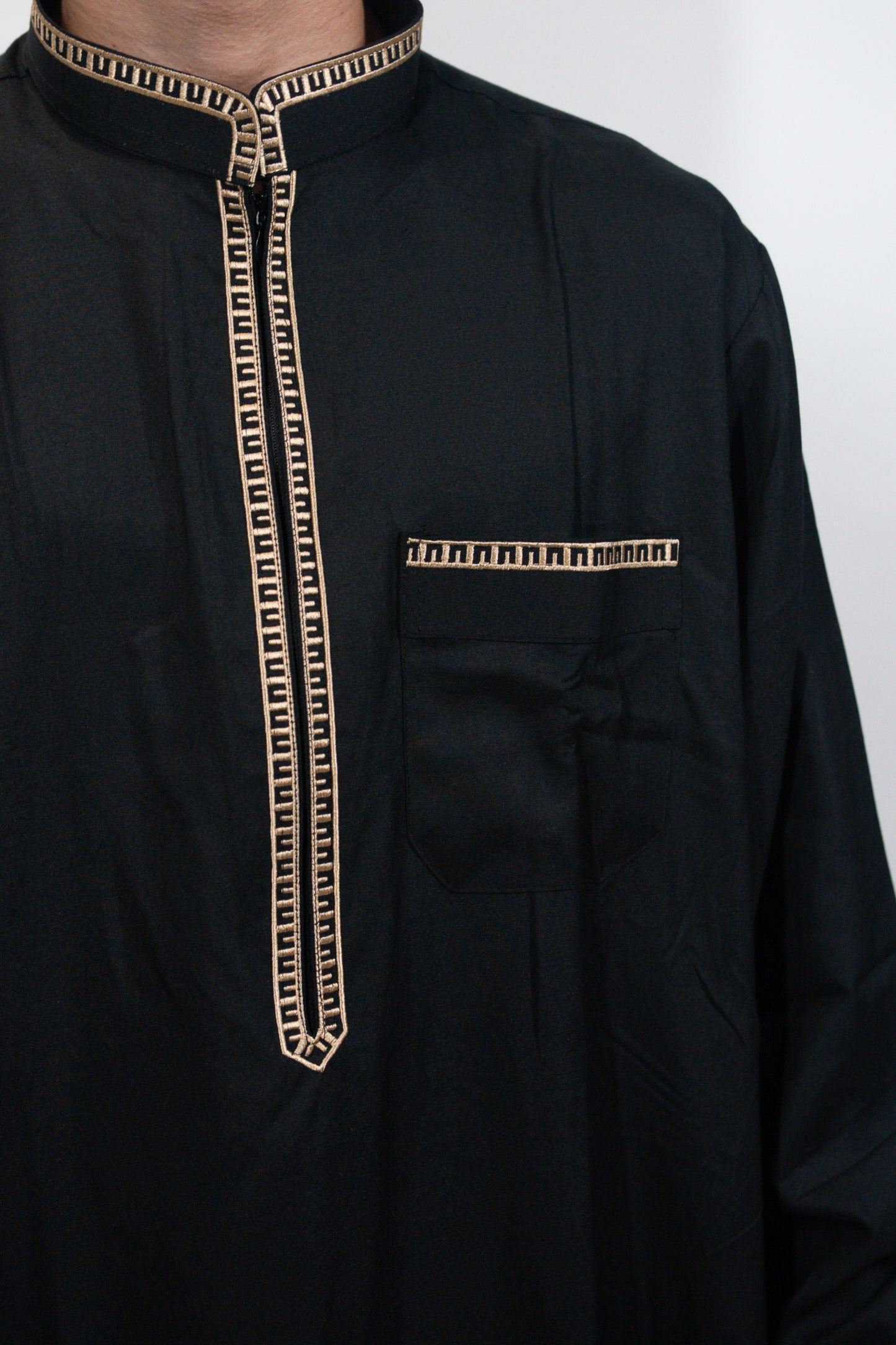 Qamis Maghreb noir