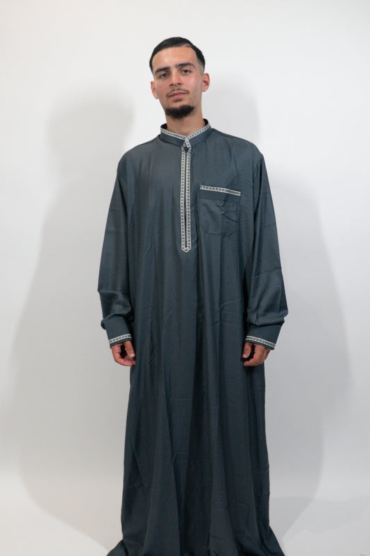 Qamis Maghreb bleu ciel