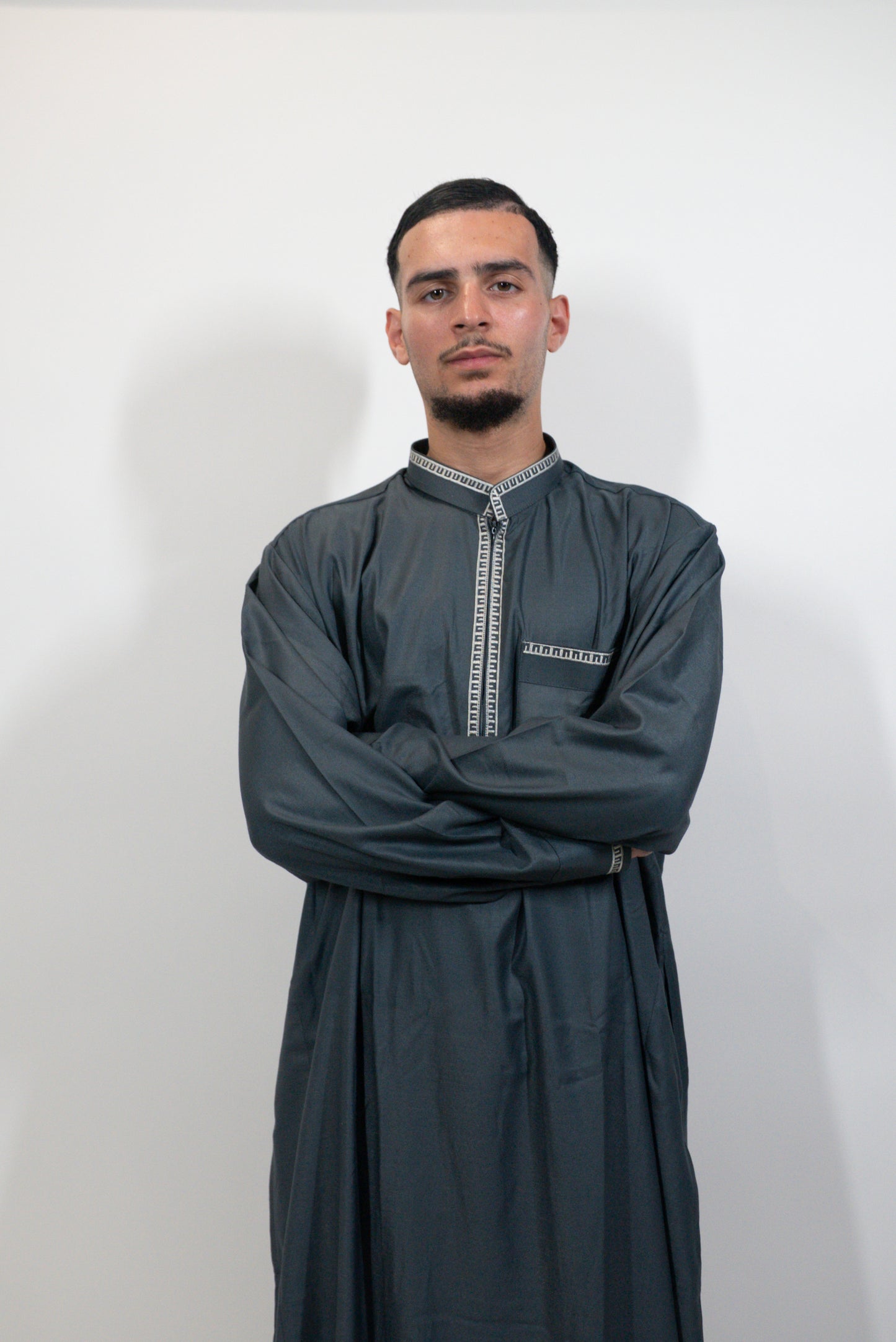 Qamis Maghreb bleu nuit