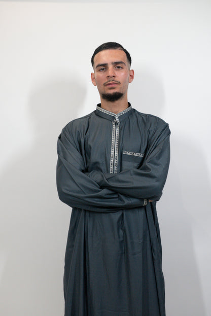 Qamis Maghreb bleu nuit