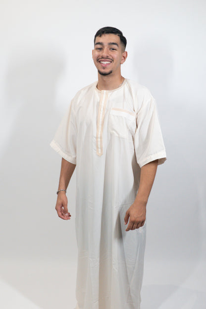 Qamis premium blanc