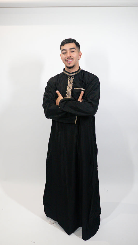 Qamis Muskat noir